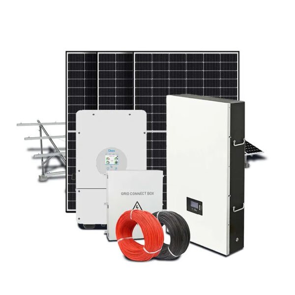Lithium Battery Hybrid Solar System On And OFF Grid Solar System 5KW 10KW for home